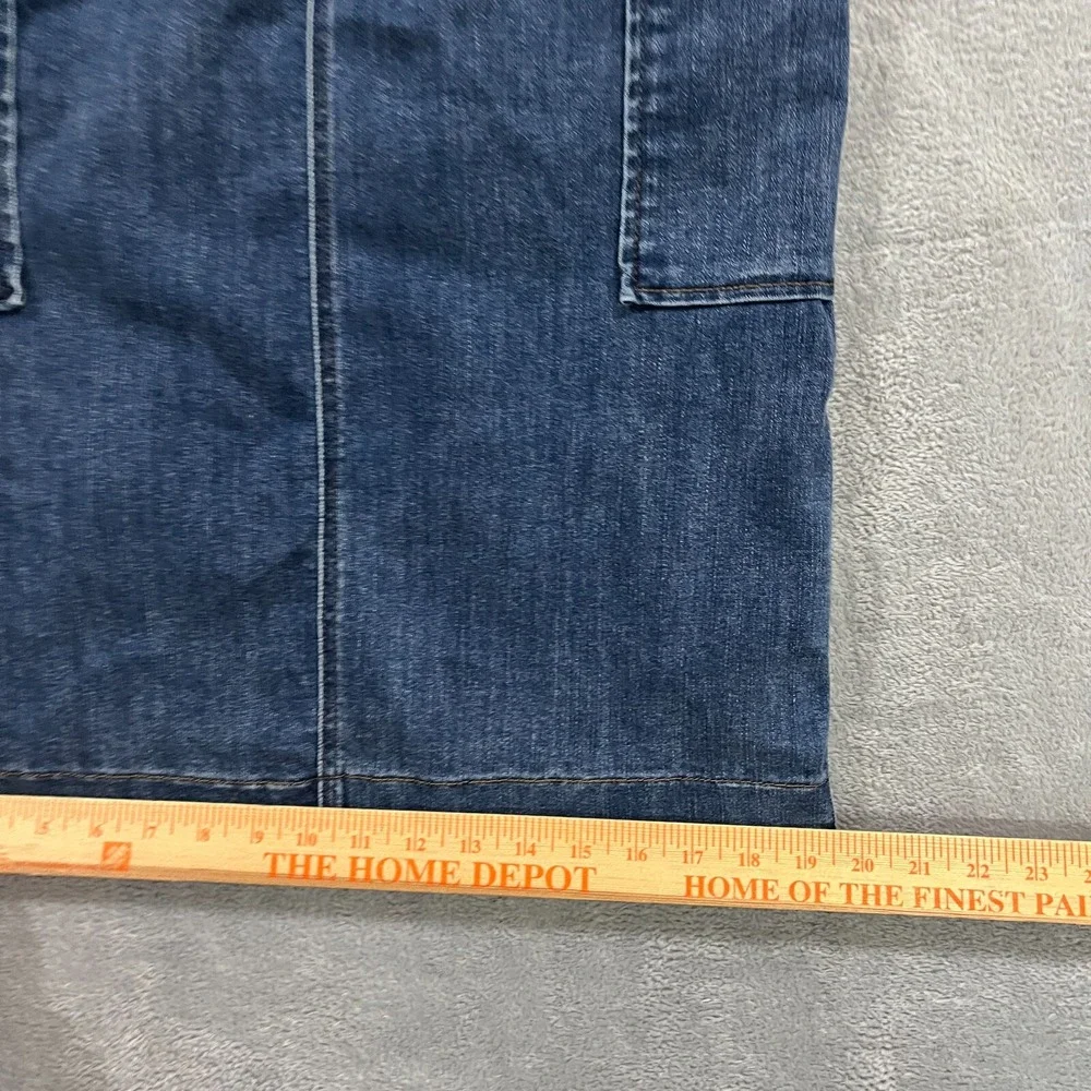 Democracy Skirt Womens 6 Maxi Denim Pencil Ab‎ Solution Boho Cargo Pockets Y2K